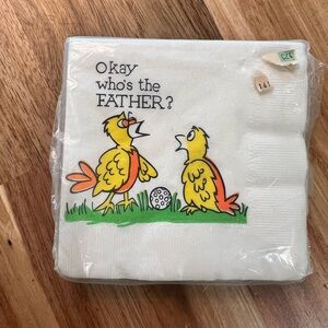 Party Napkins Vintage Reed 9x10” Baby Shower Humor Decor